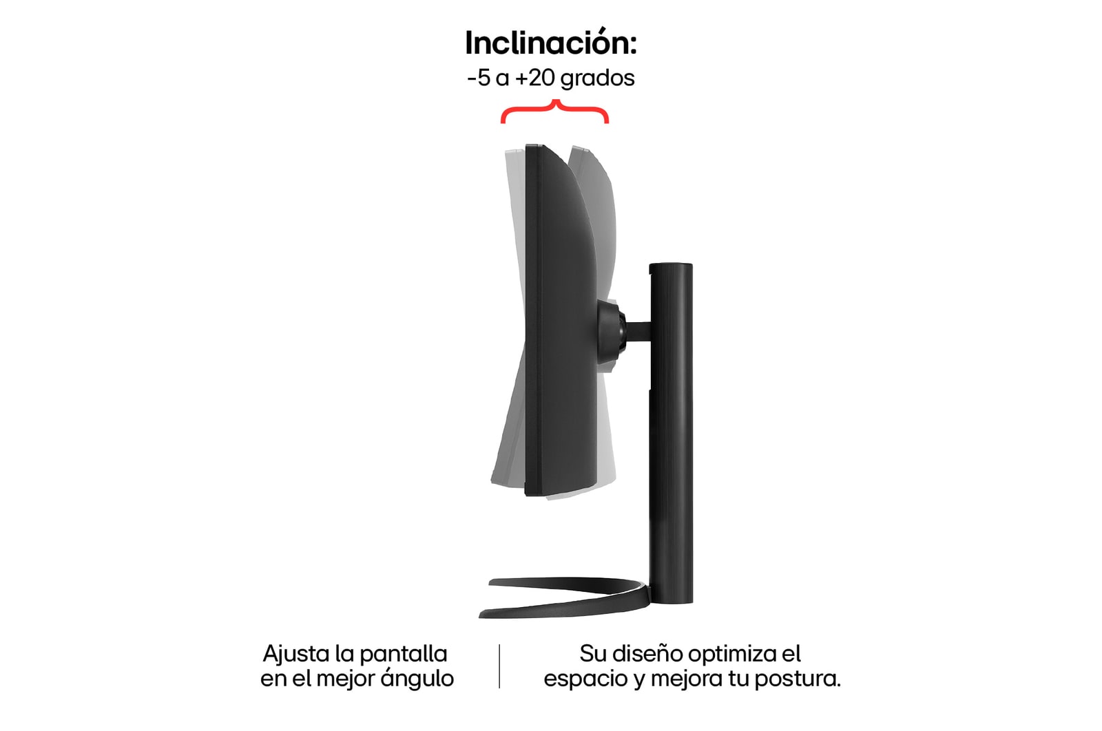 LG Monitor curvo UltraWide QHD de 34" con USB Type-C™, 34WR55QK-B